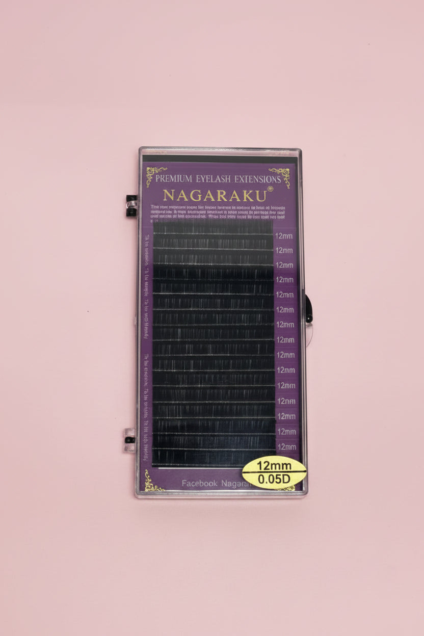 Pestañas Nagaraku sello dorado 0.05D