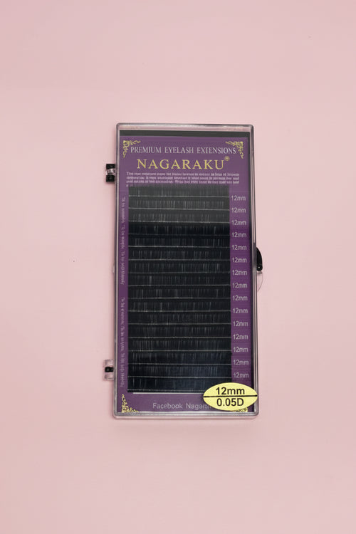 Pestañas Nagaraku sello dorado 0.05D