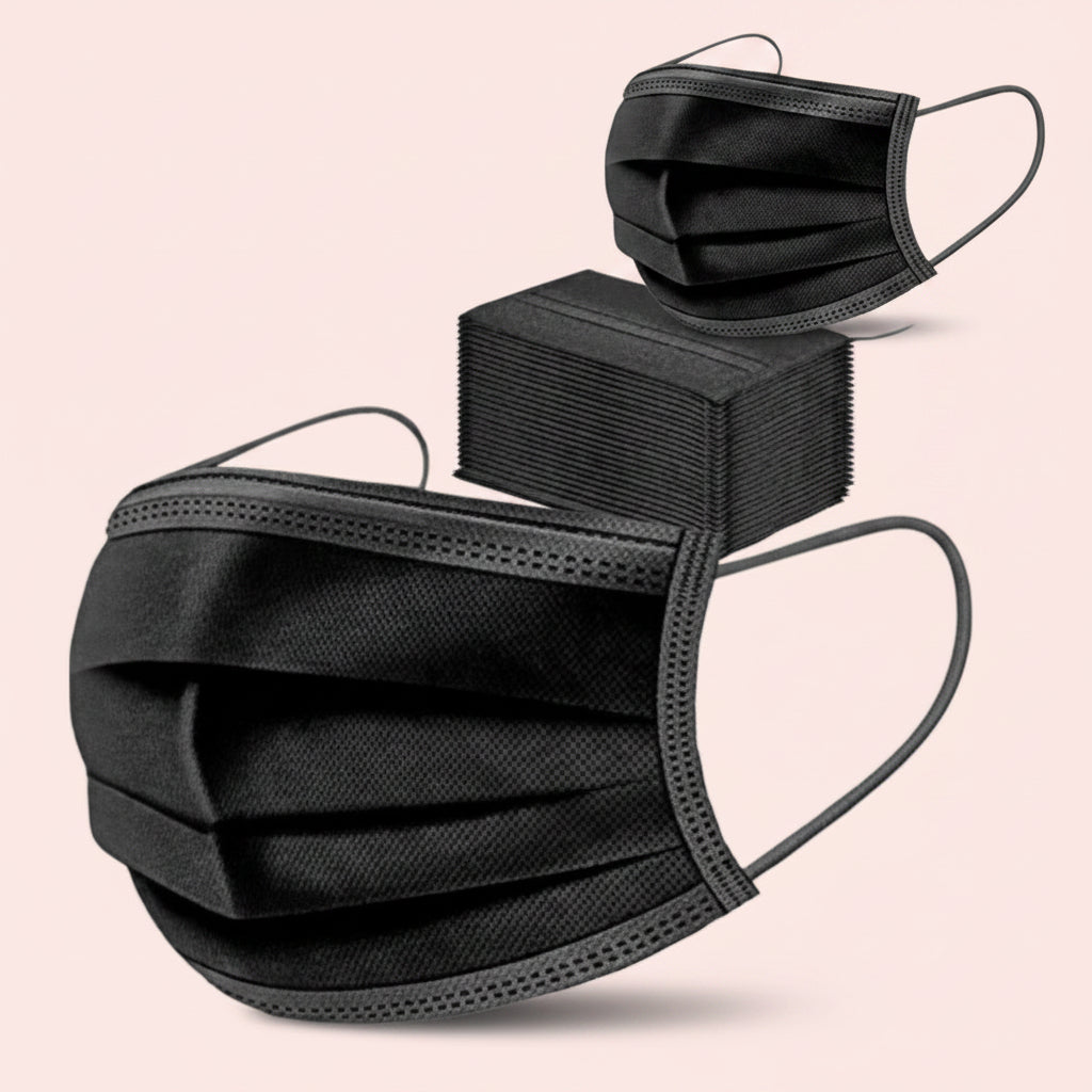 Tapabocas Negros x 50 und