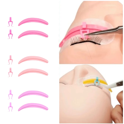 Kit separador pestañas rosado